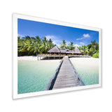 Beach with Coconut Palm Trees