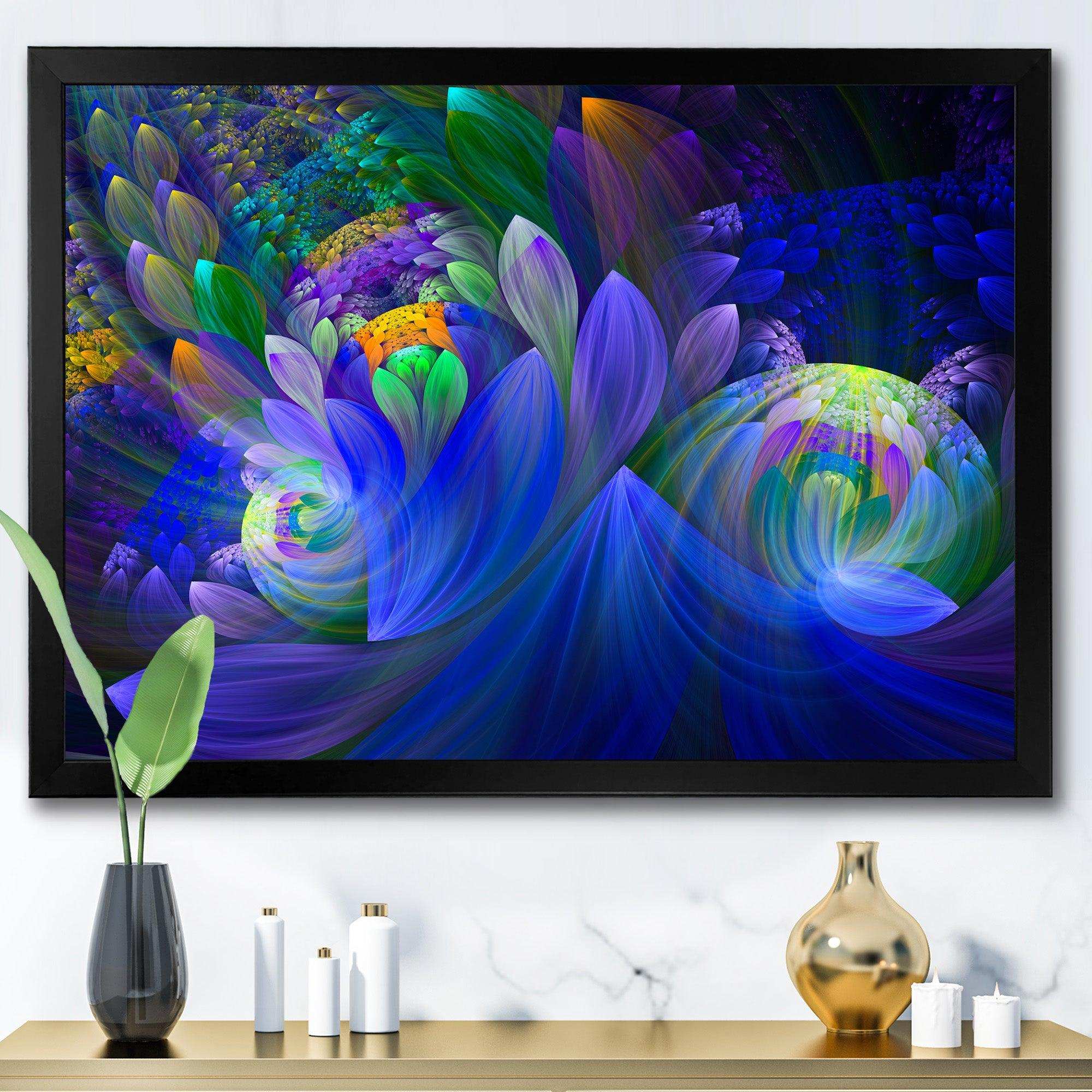 Blue Fractal Flower Bouquet