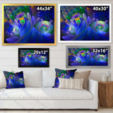 Blue Fractal Flower Bouquet