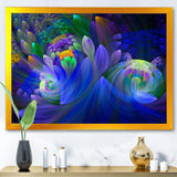 Blue Fractal Flower Bouquet