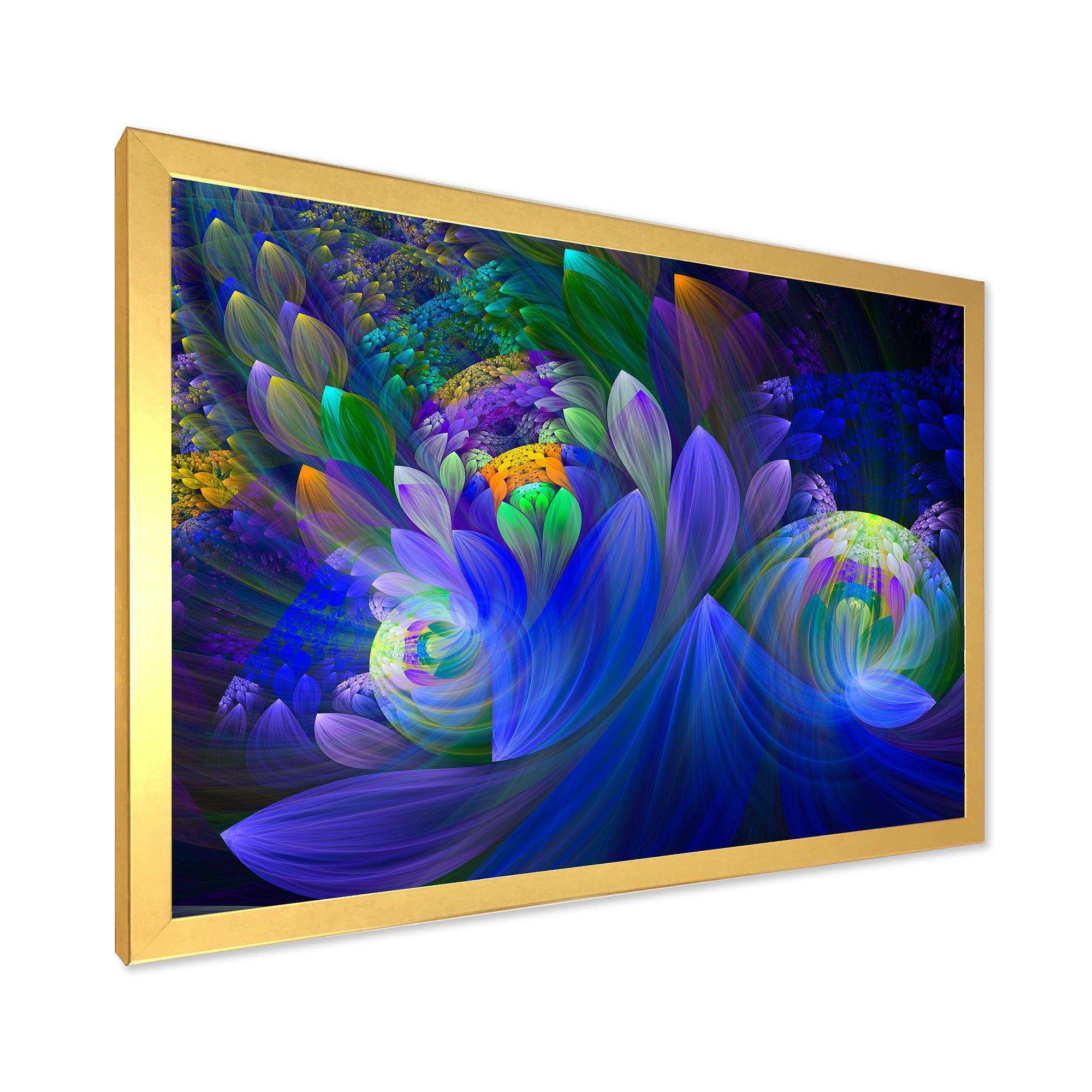 Blue Fractal Flower Bouquet