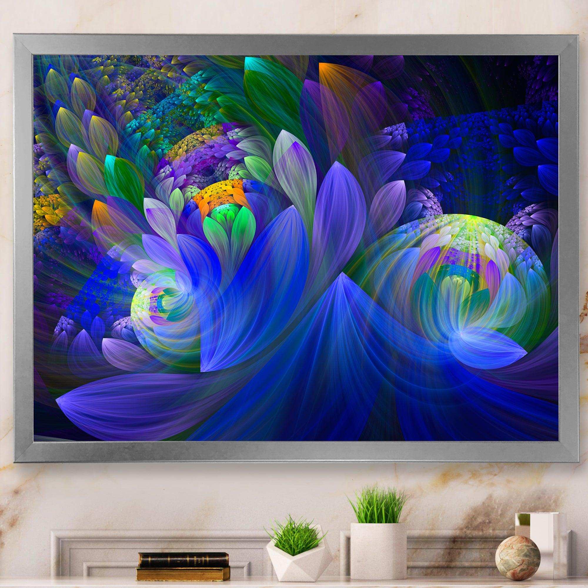 Blue Fractal Flower Bouquet