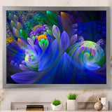 Blue Fractal Flower Bouquet