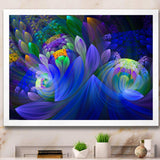 Blue Fractal Flower Bouquet