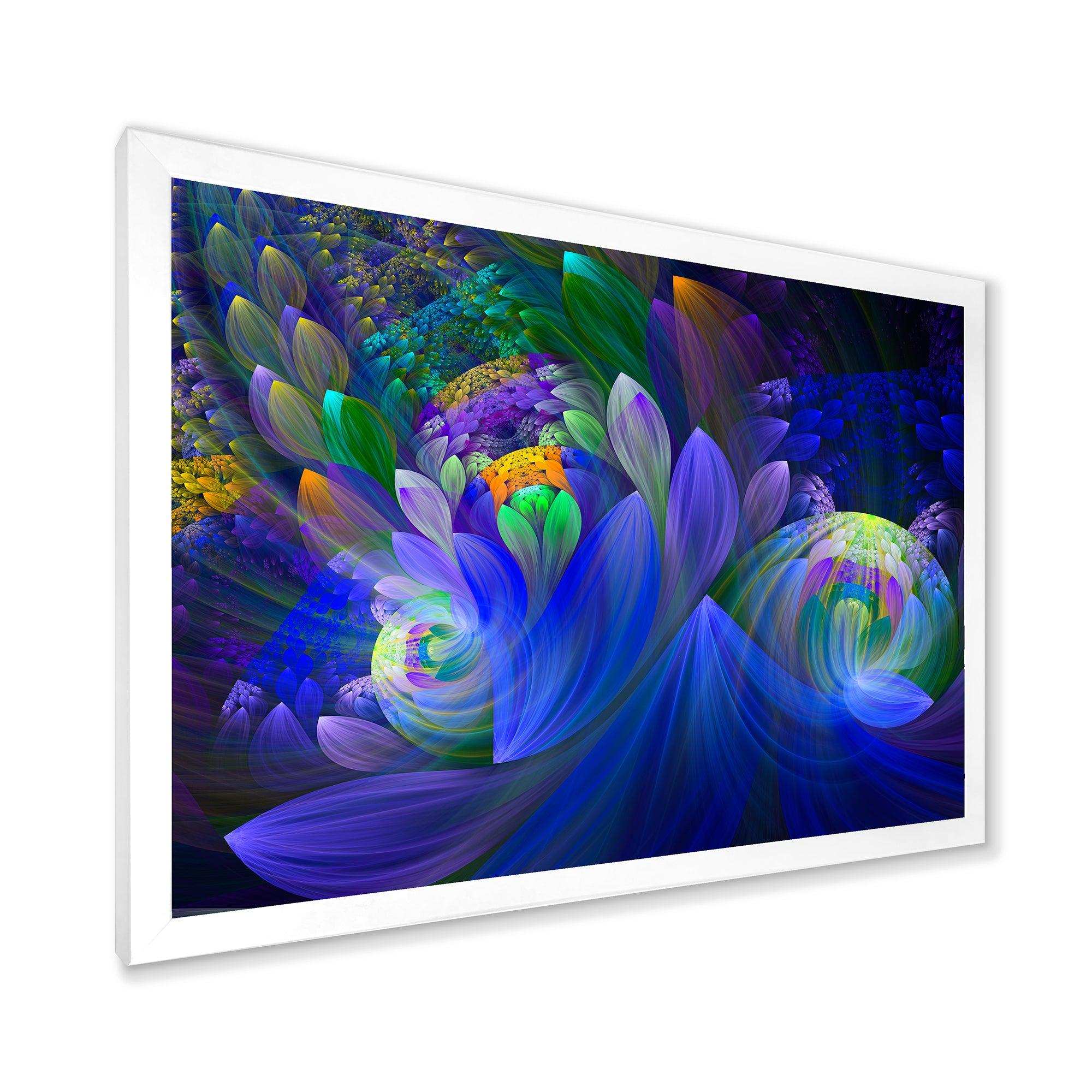 Blue Fractal Flower Bouquet