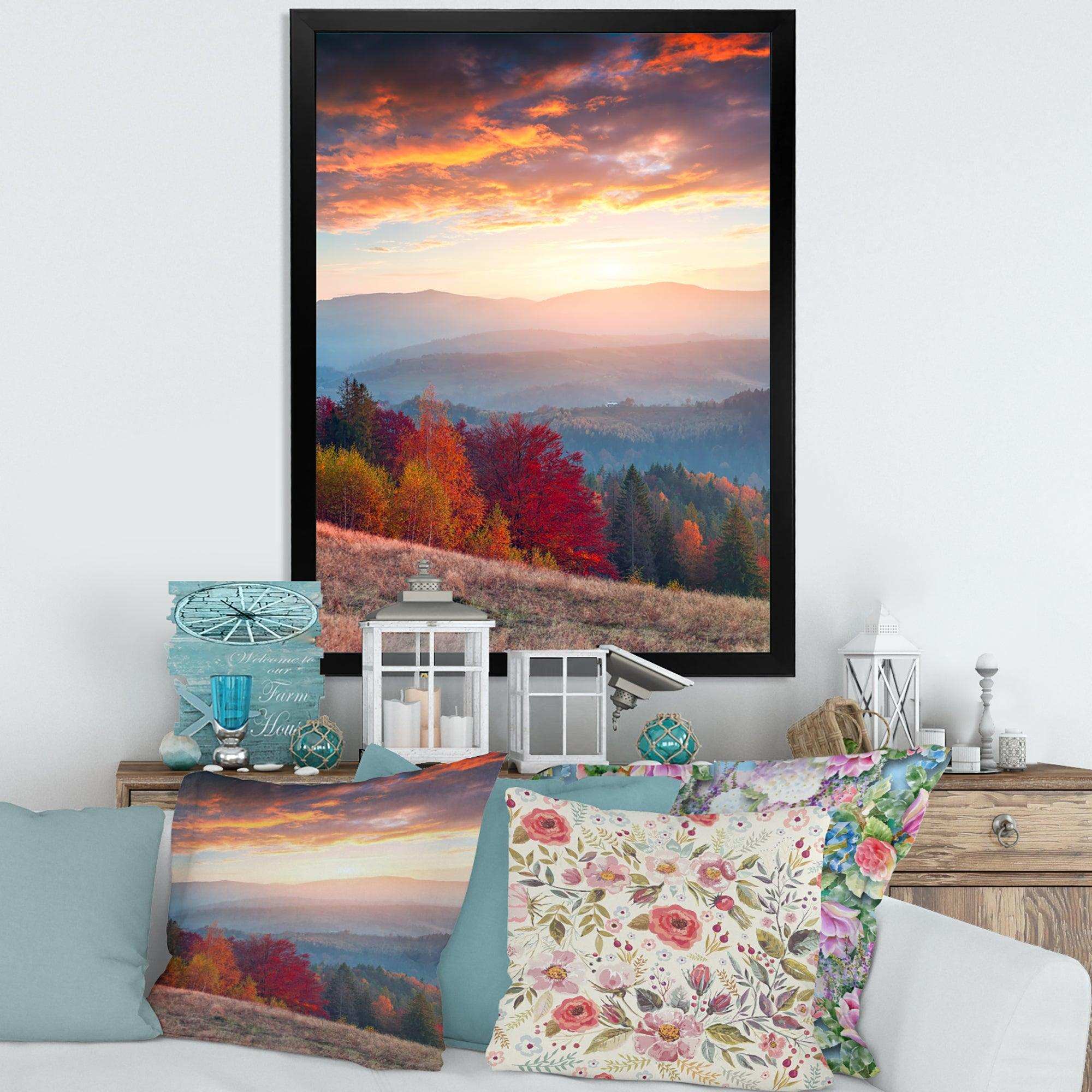 Sunrise in Carpathian Mountains