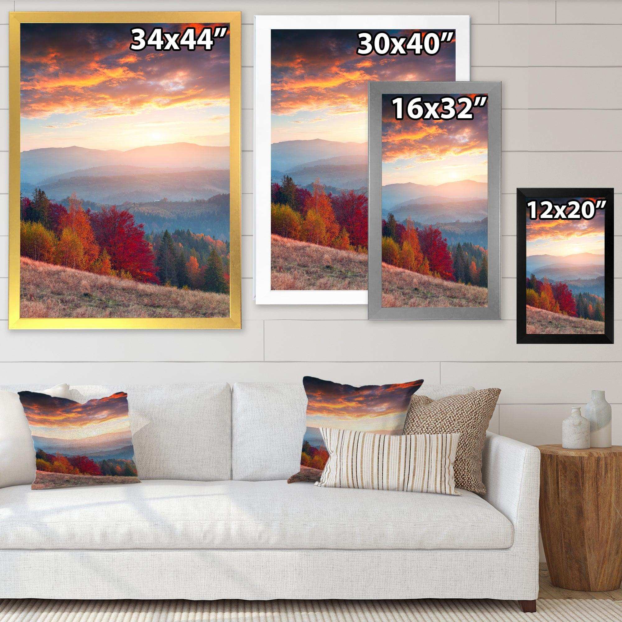 Sunrise in Carpathian Mountains