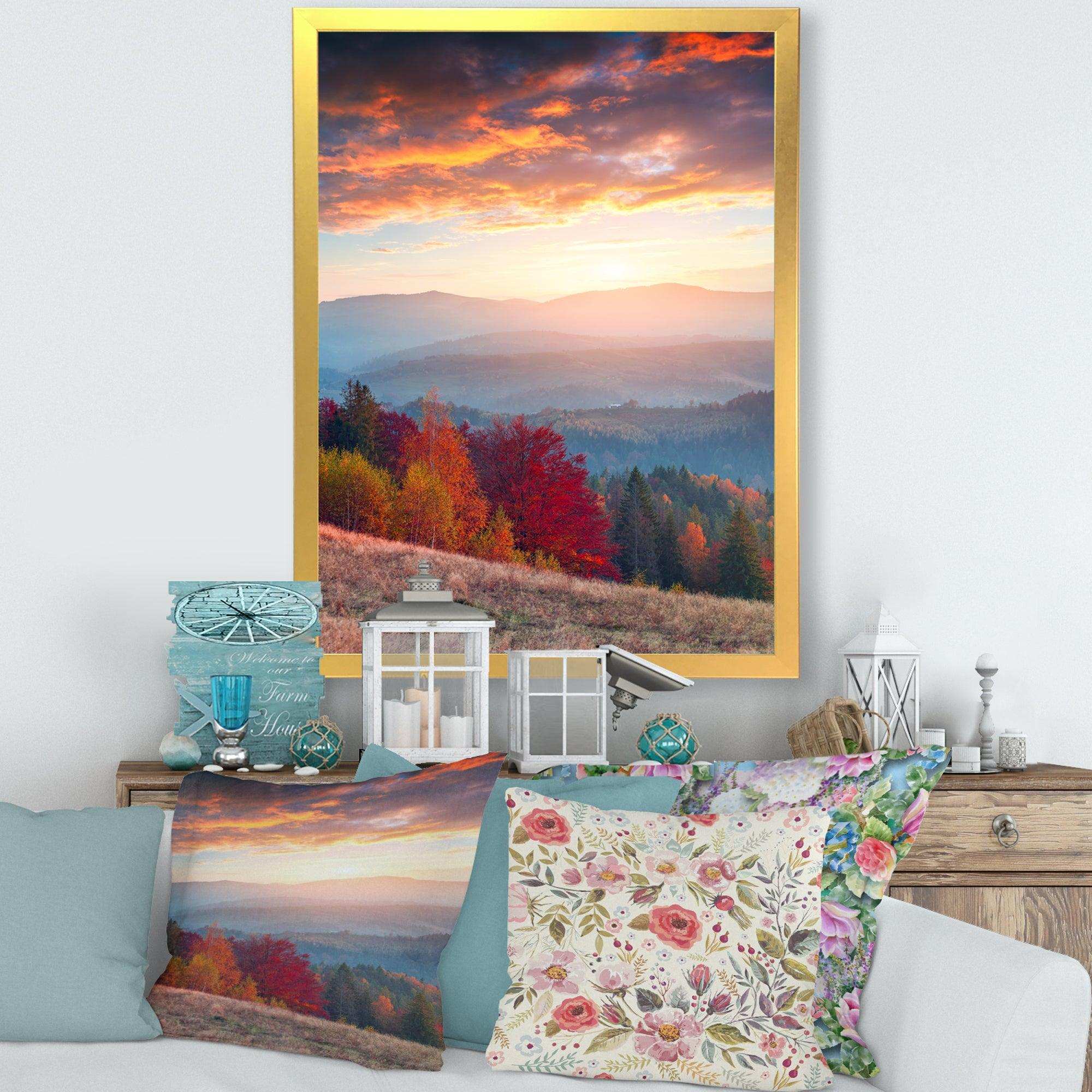 Sunrise in Carpathian Mountains