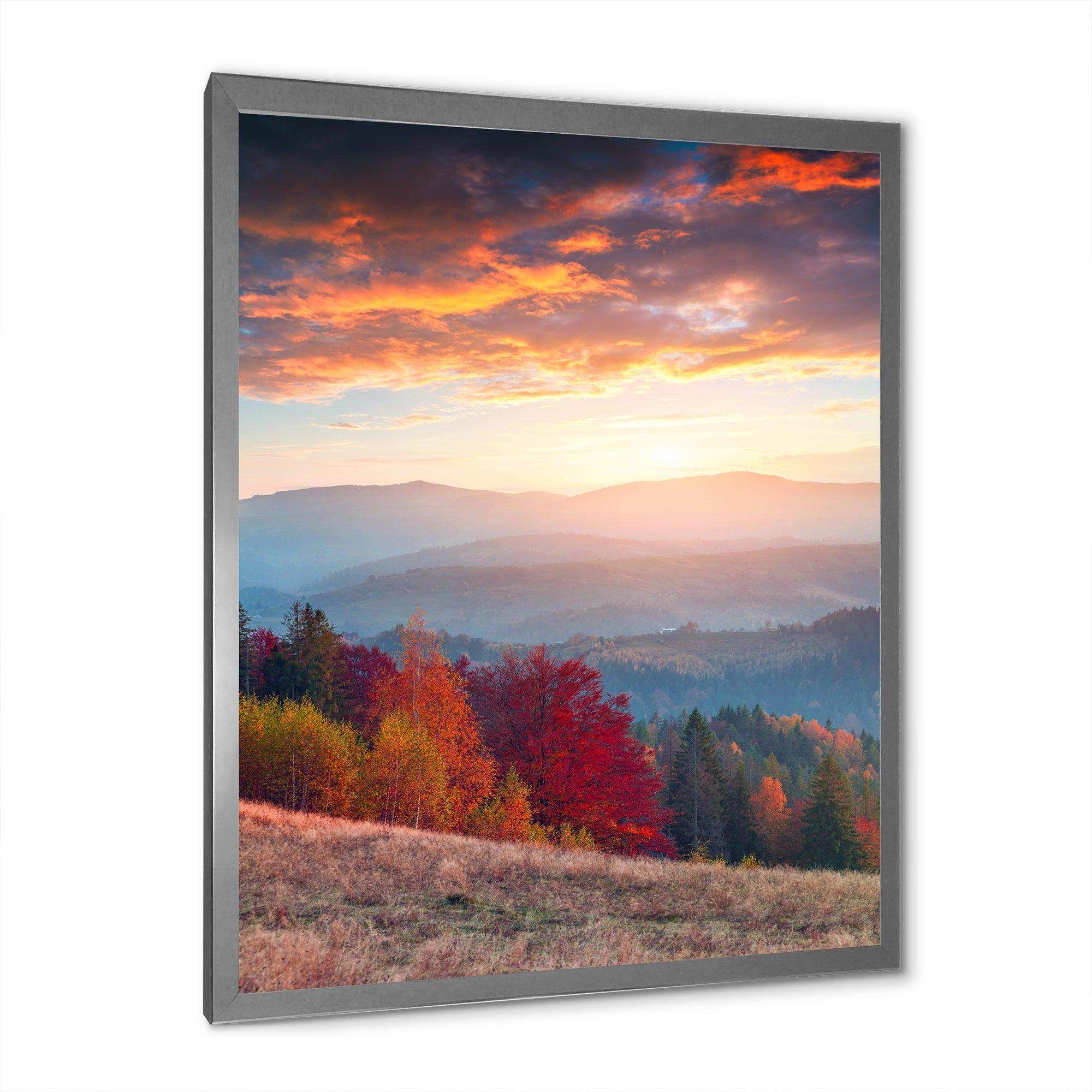 Sunrise in Carpathian Mountains