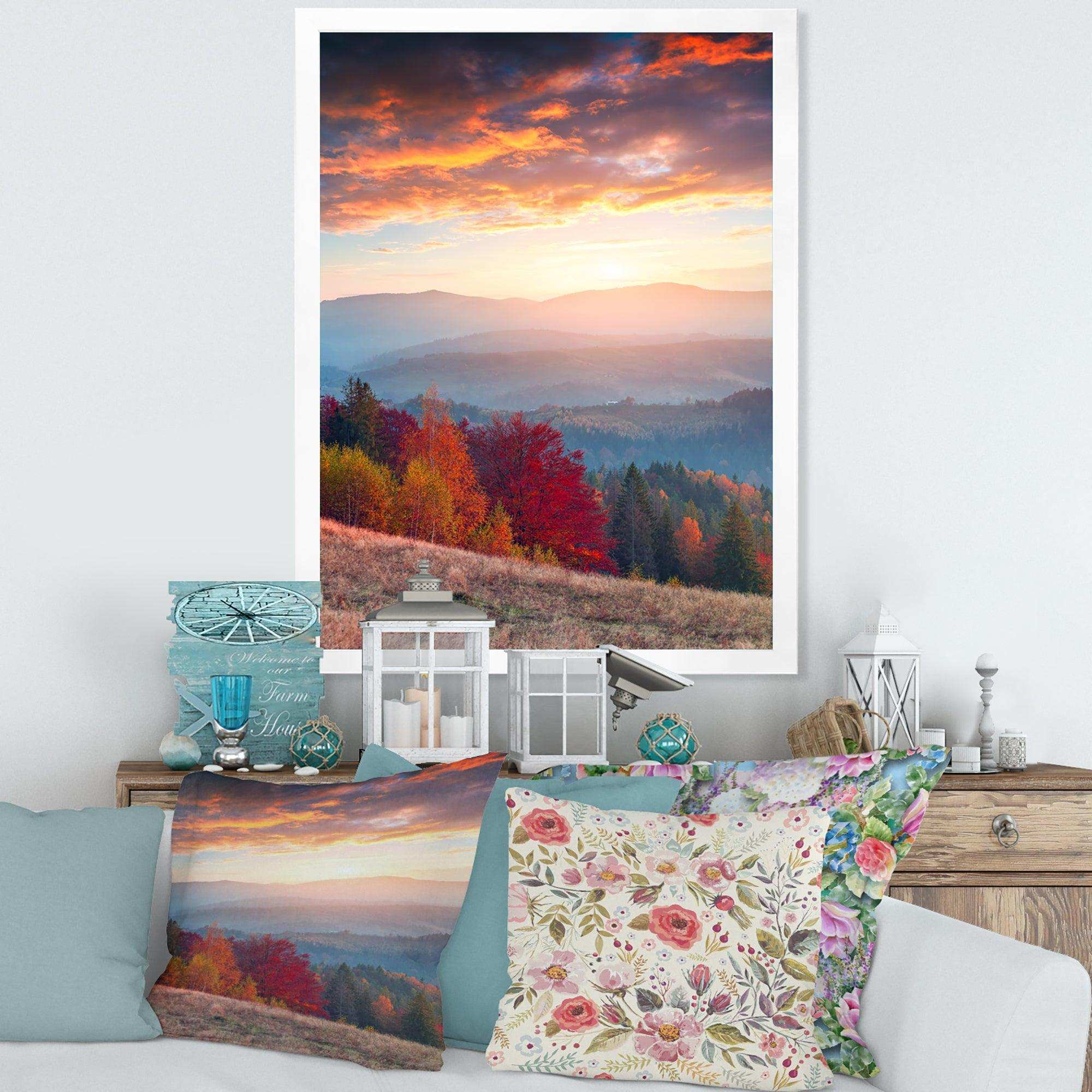 Sunrise in Carpathian Mountains