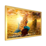 Sea Mermaid with Ghost Ship