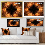 Fractal Black Brown Flower