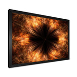 Fractal Black Brown Flower