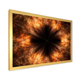 Fractal Black Brown Flower