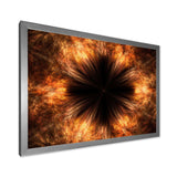 Fractal Black Brown Flower