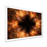 Fractal Black Brown Flower