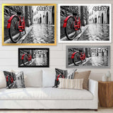 Retro Vintage Red Bike