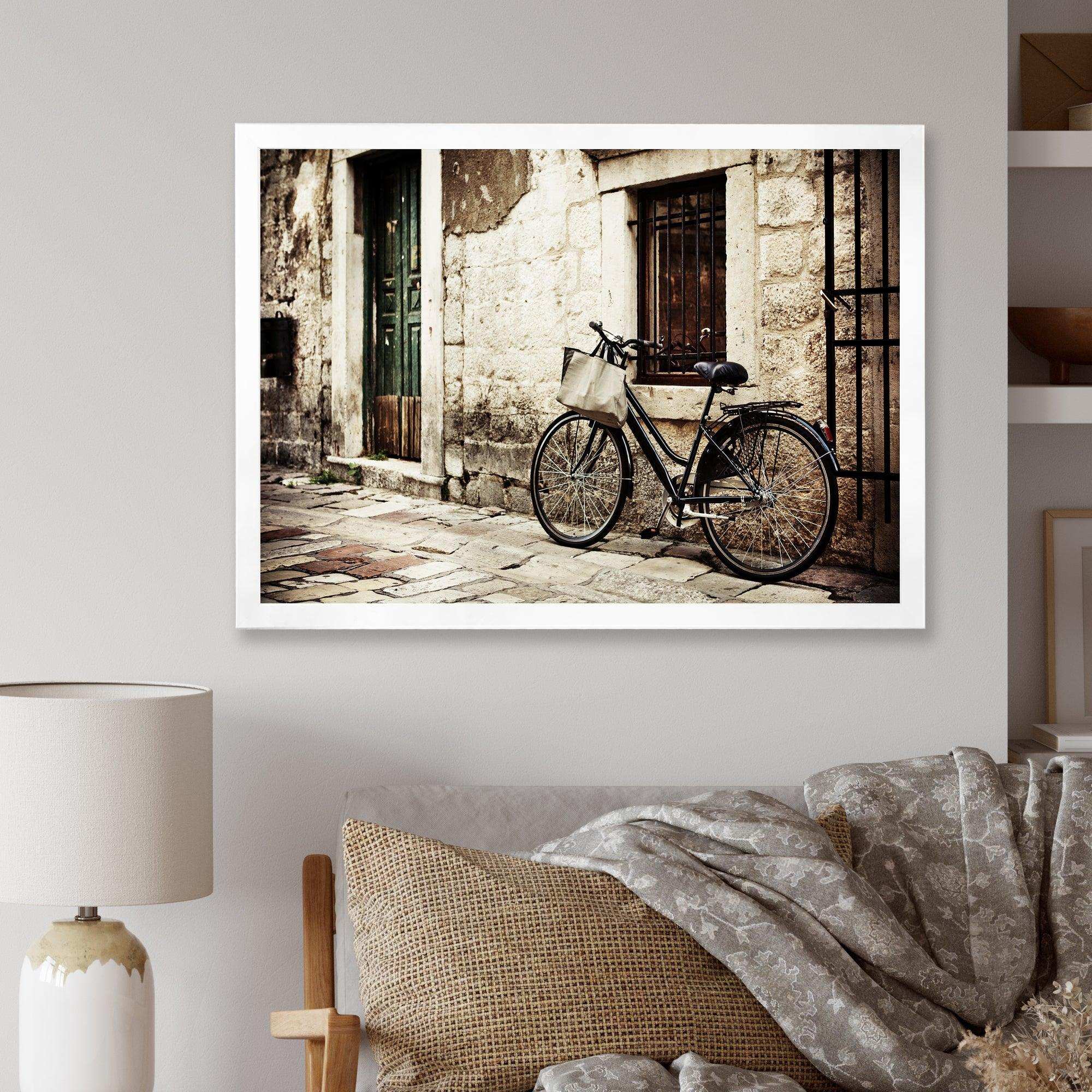 Bicycle with Shopping Bag