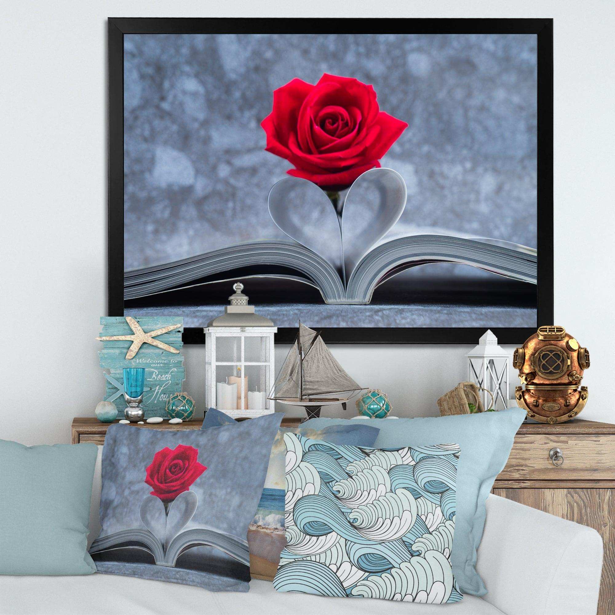 Red Rose Inside the Book