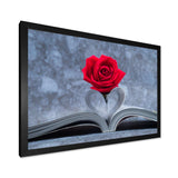 Red Rose Inside the Book