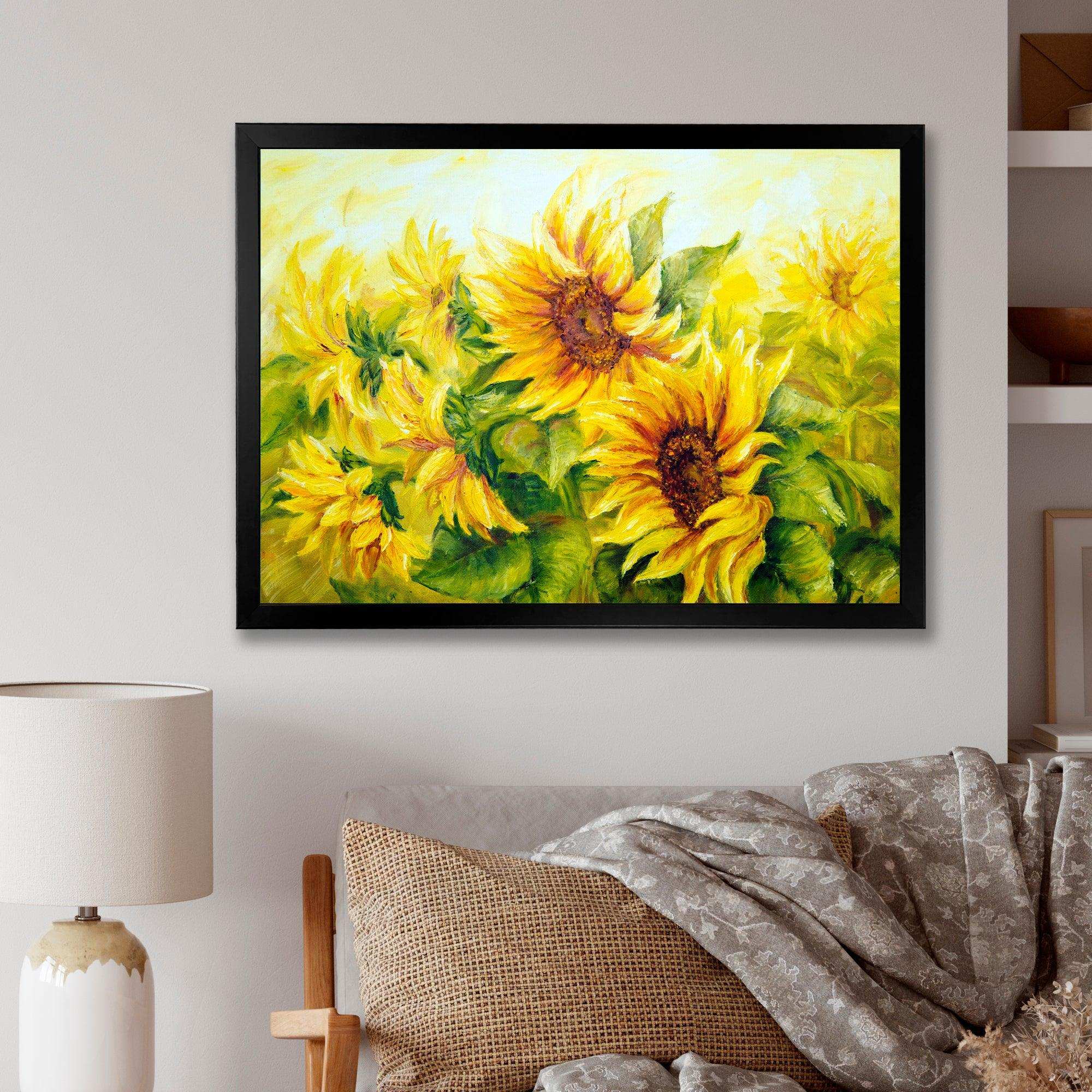 Bright Yellow Sunny Sunflowers