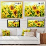 Bright Yellow Sunny Sunflowers