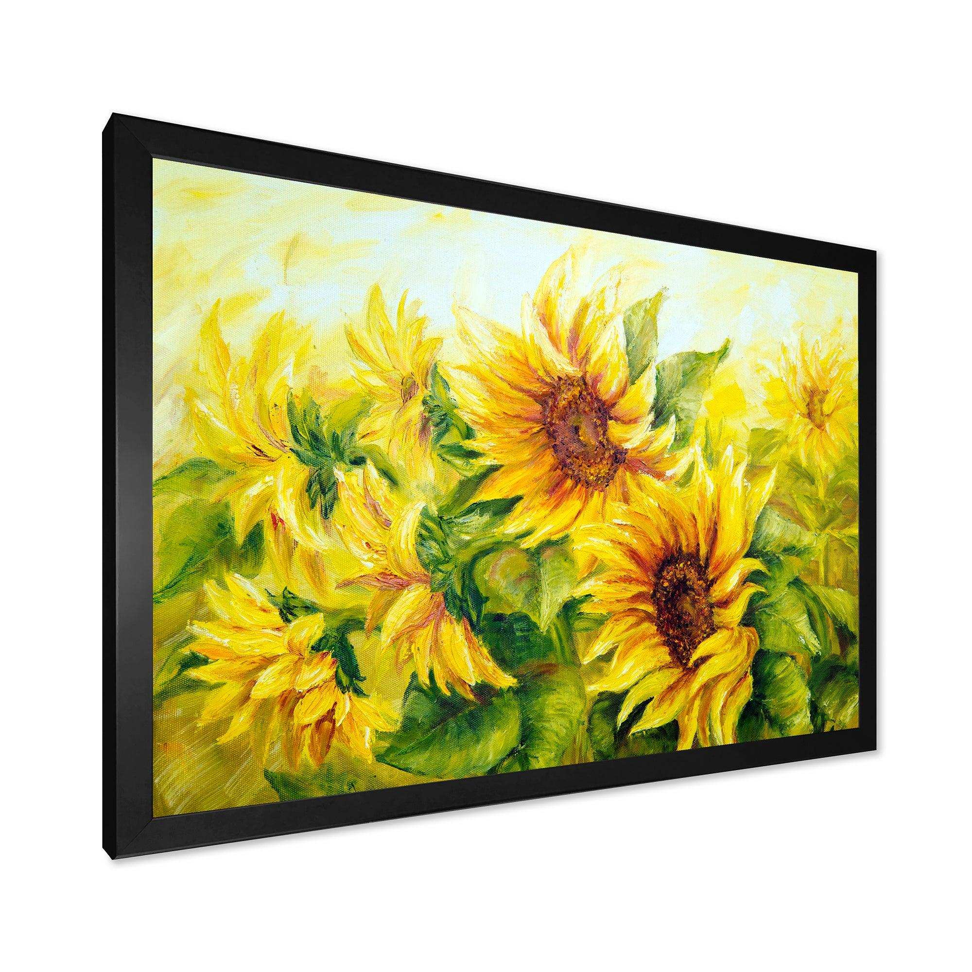 Bright Yellow Sunny Sunflowers