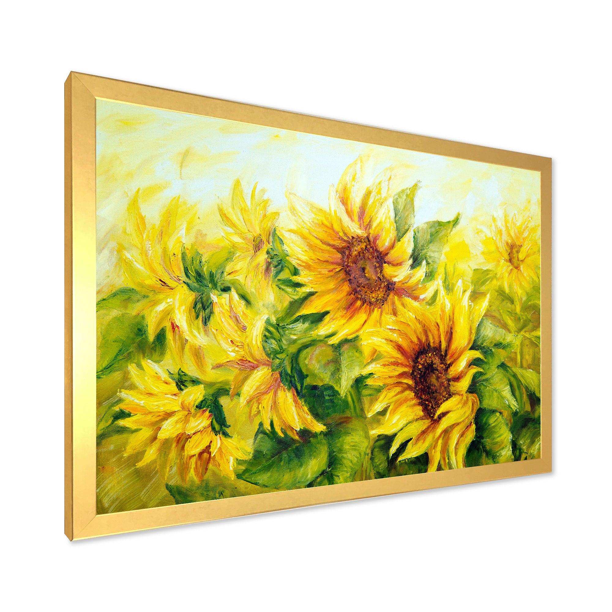 Bright Yellow Sunny Sunflowers