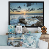 Bright Sydney Sunset Over Sea