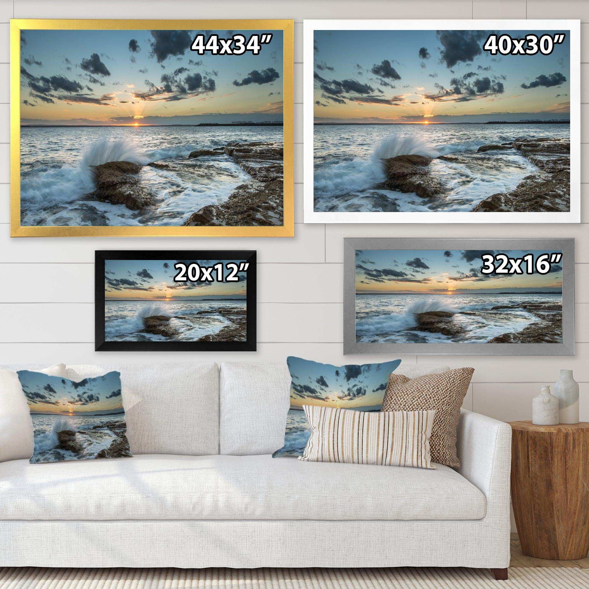 Bright Sydney Sunset Over Sea