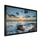 Bright Sydney Sunset Over Sea