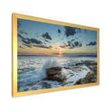 Bright Sydney Sunset Over Sea