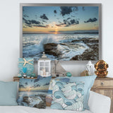 Bright Sydney Sunset Over Sea