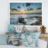 Bright Sydney Sunset Over Sea