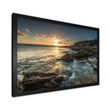 Sydney Beach with Bright Sunset