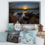 Rocky Sydney Beach at Sunset