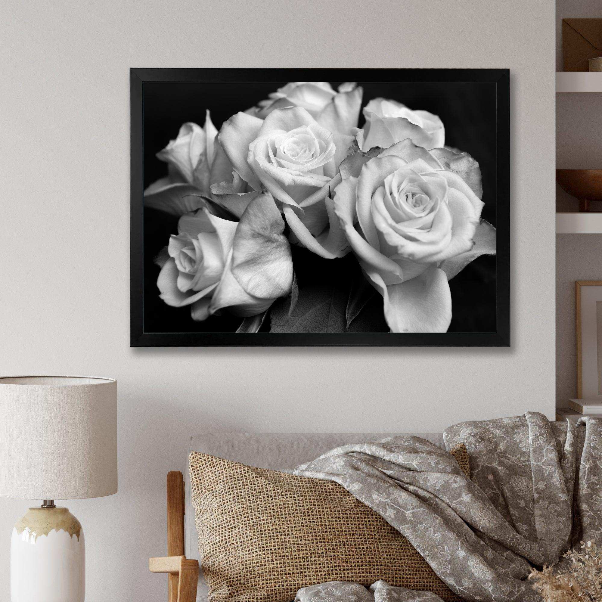 Bunch of Roses Black and White