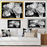 Bunch of Roses Black and White