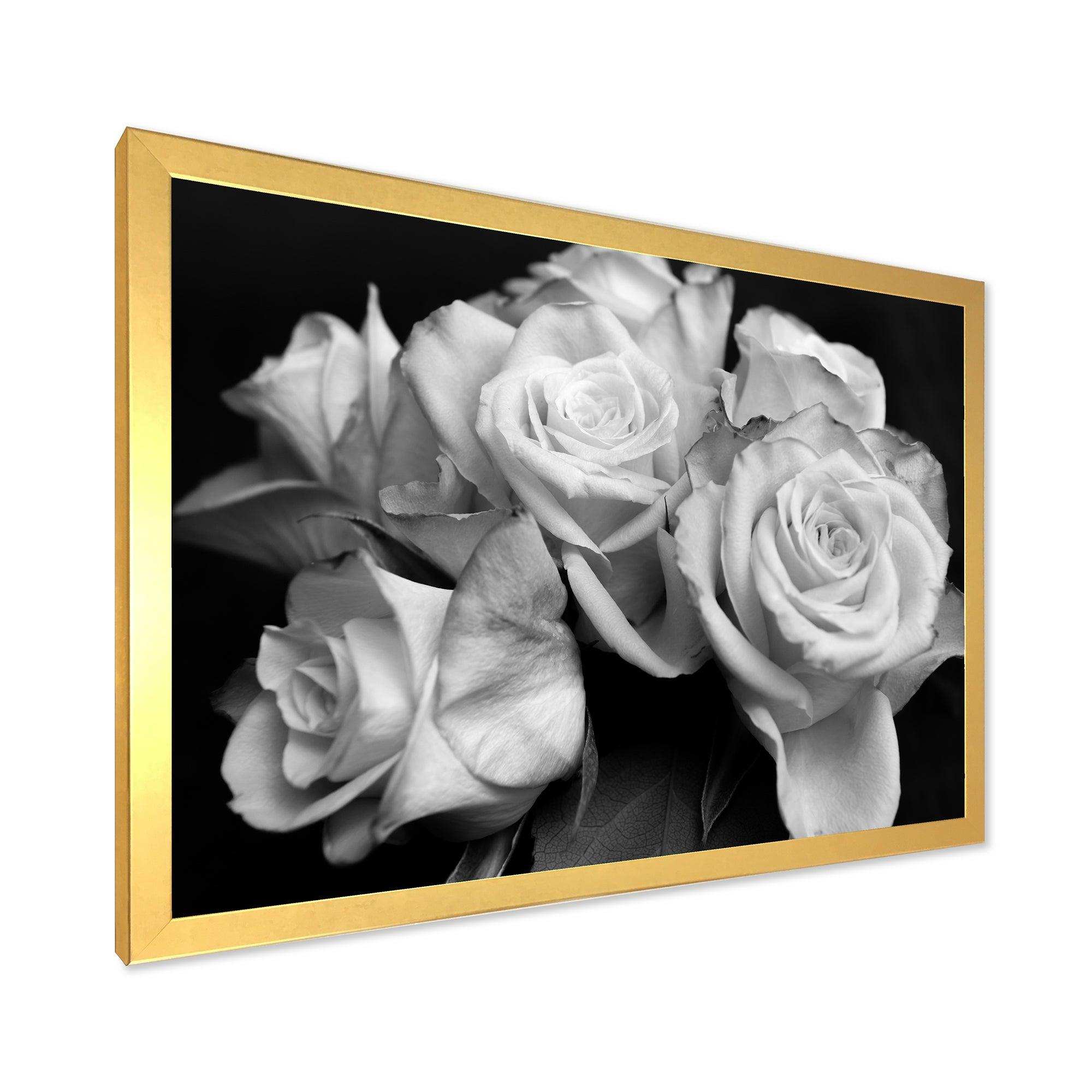 Bunch of Roses Black and White