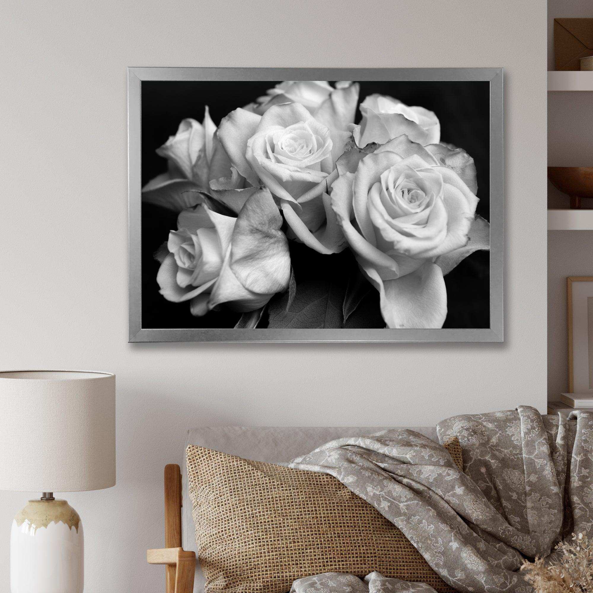 Bunch of Roses Black and White