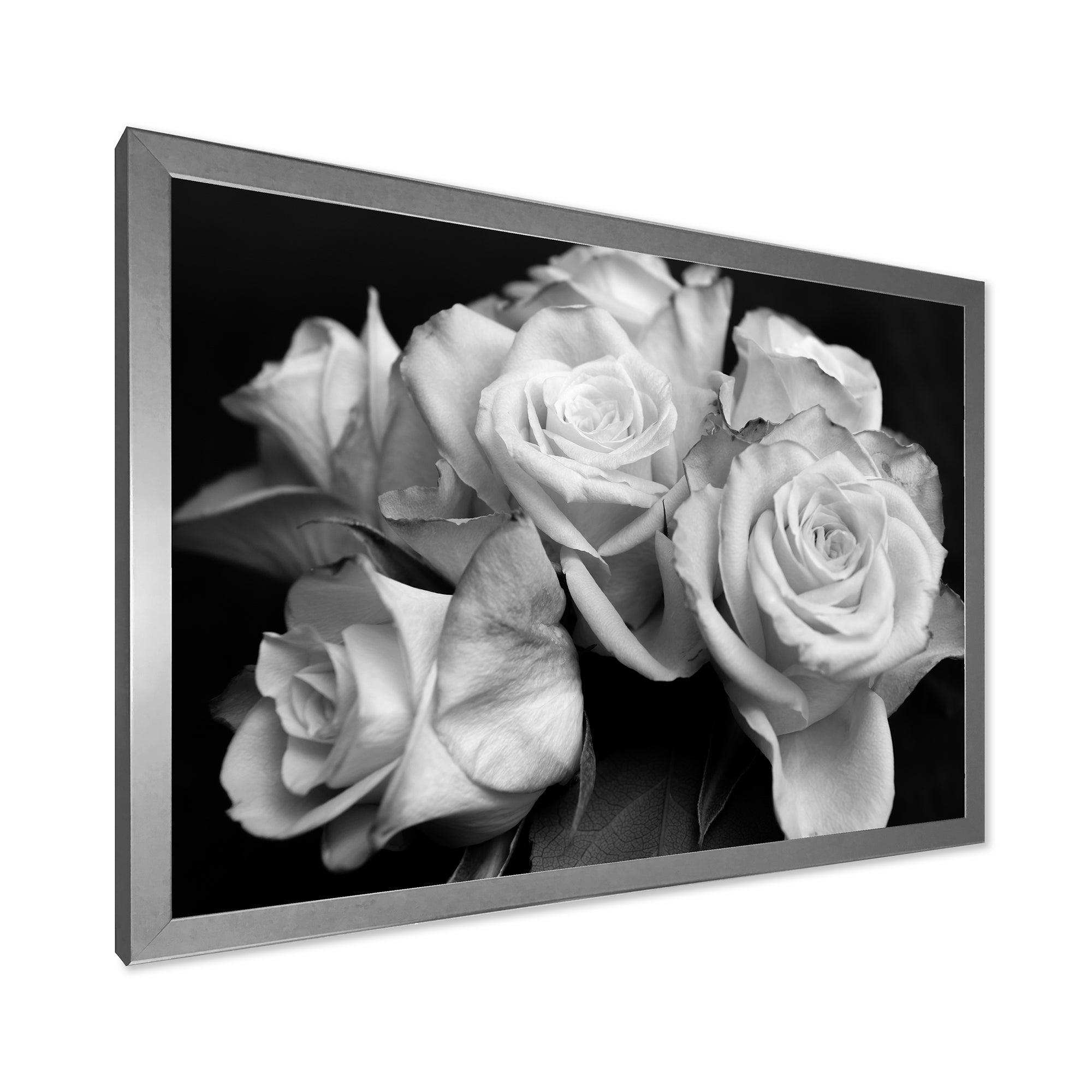 Bunch of Roses Black and White