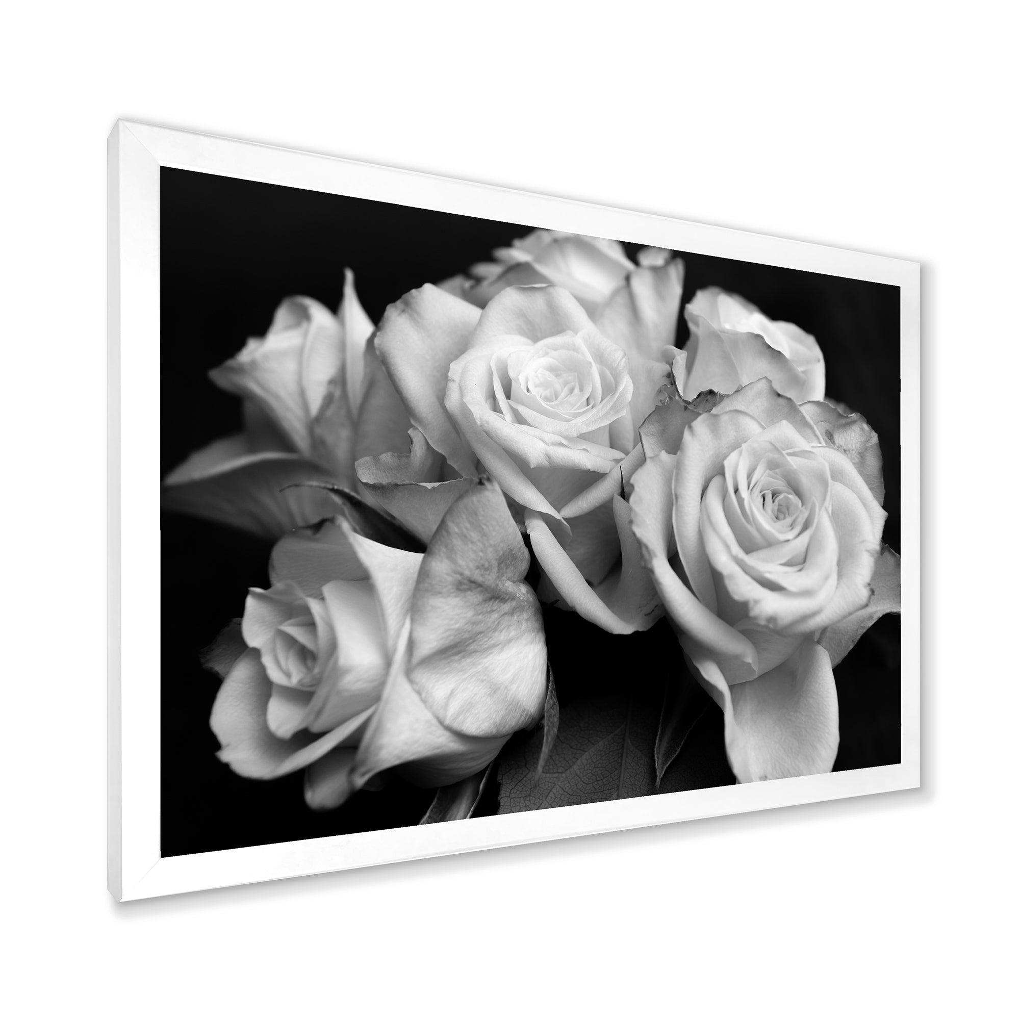 Bunch of Roses Black and White