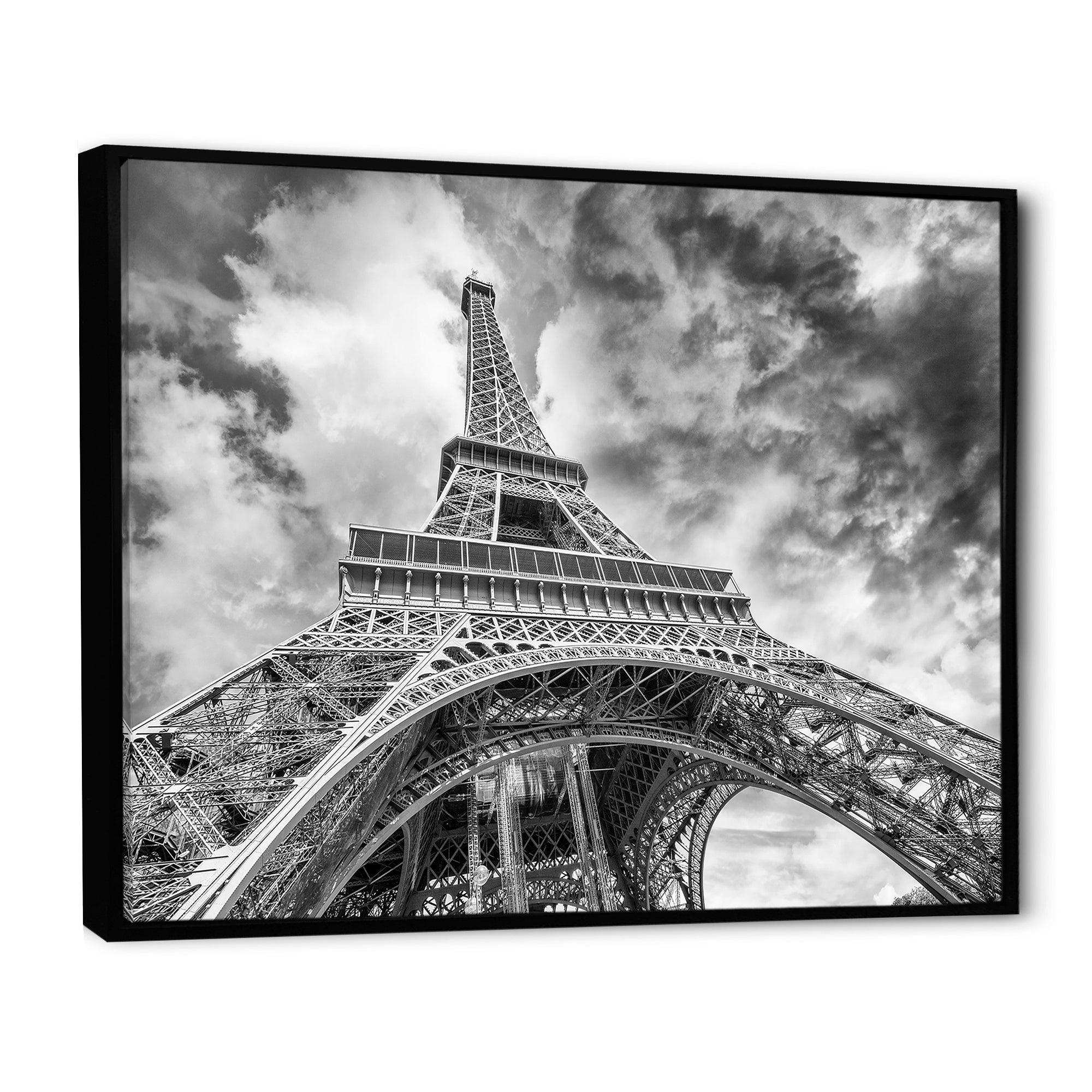 Black and White View of Paris Paris Eiffel Tower