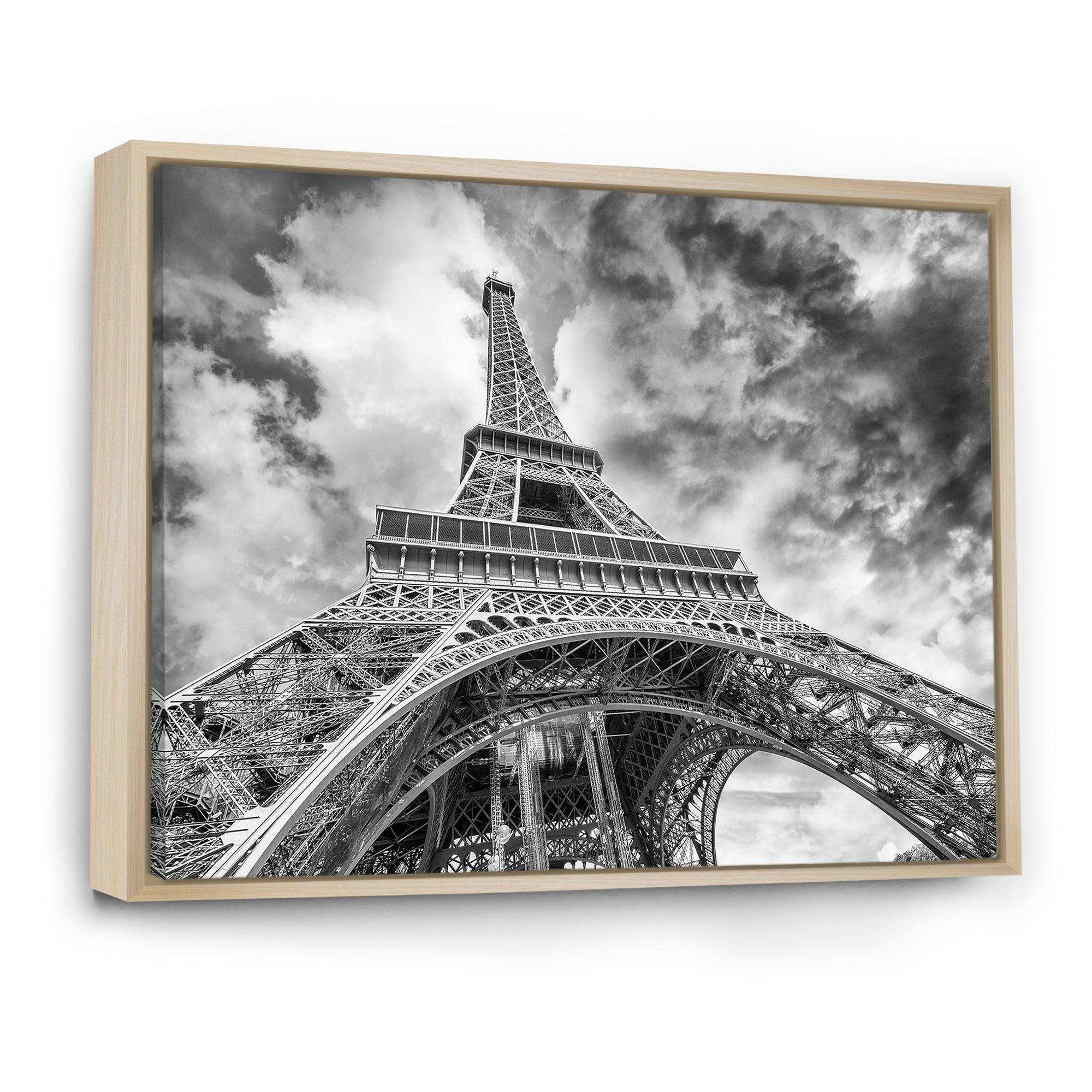 Black and White View of Paris Paris Eiffel Tower