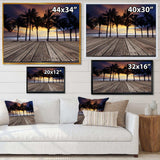 Old Wood Terrace on Sea Beach