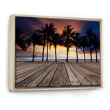 Old Wood Terrace on Sea Beach