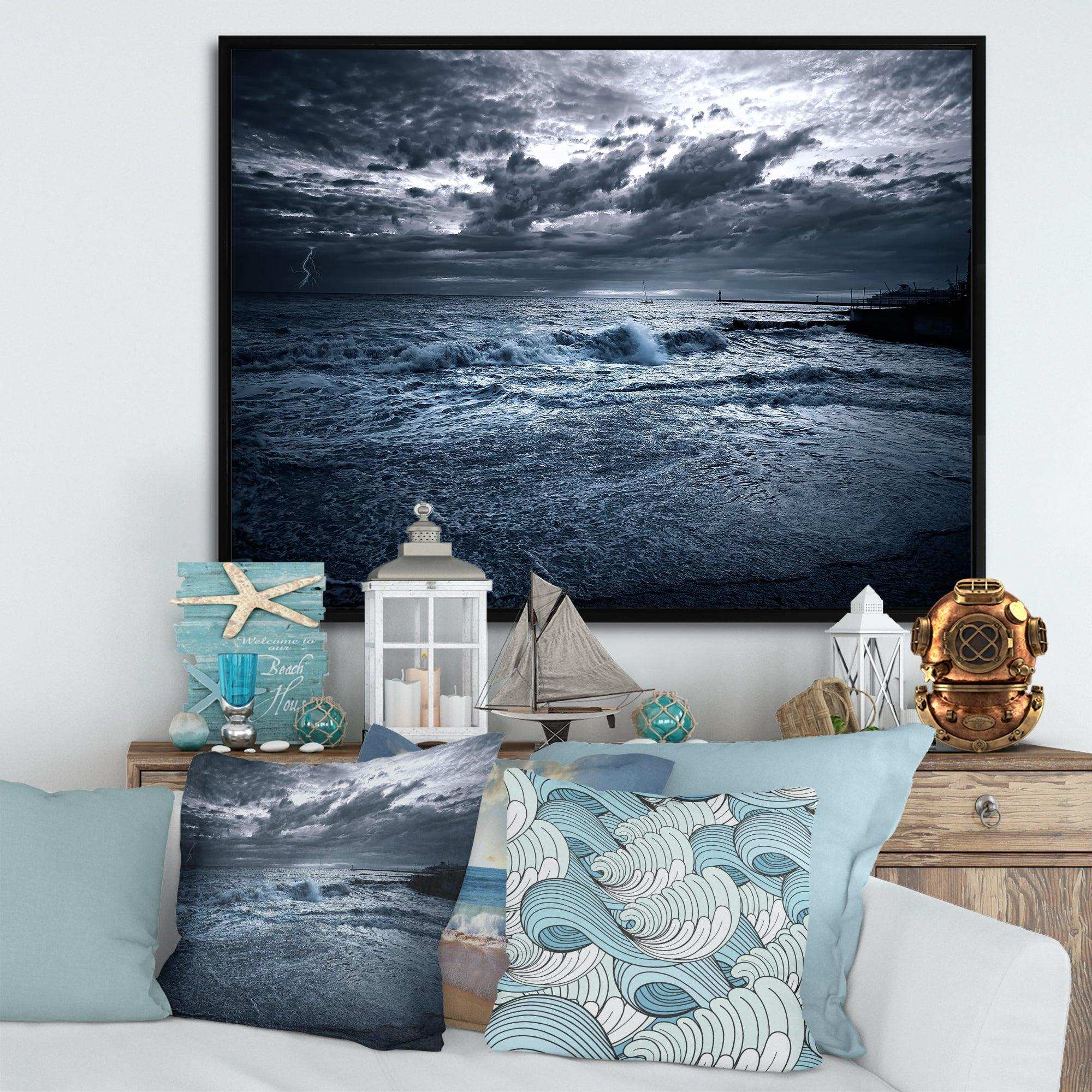 Sochi Sea Storm in Blue