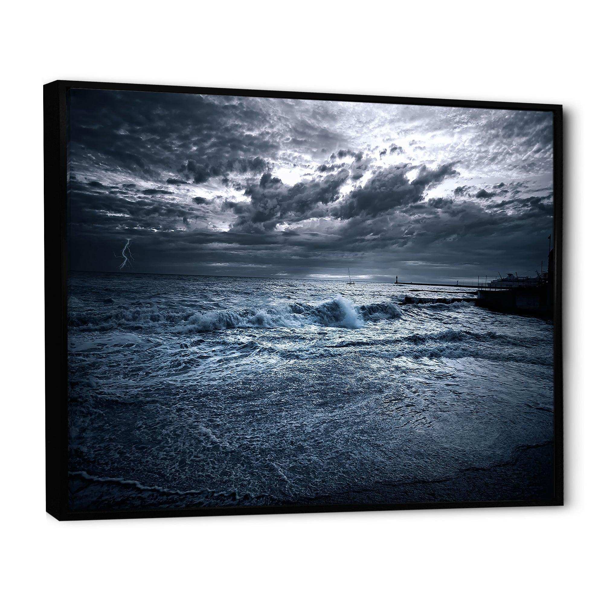 Sochi Sea Storm in Blue