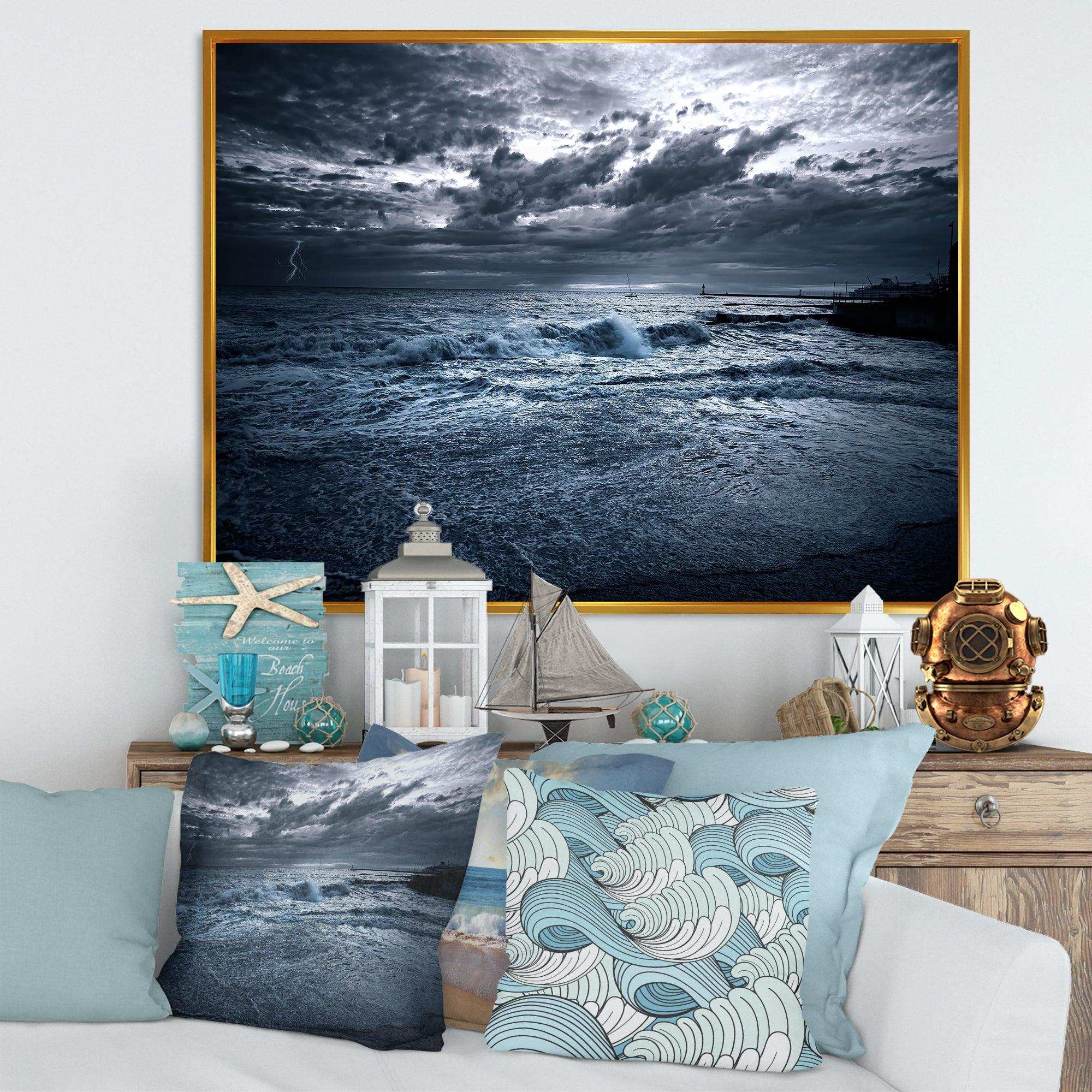 Sochi Sea Storm in Blue