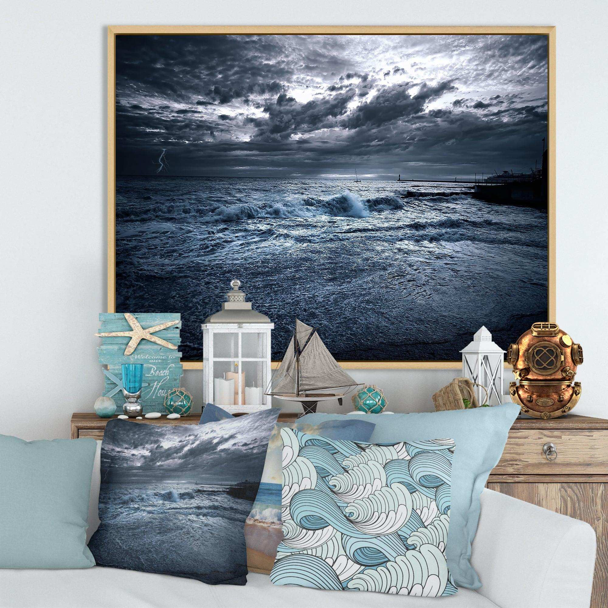 Sochi Sea Storm in Blue